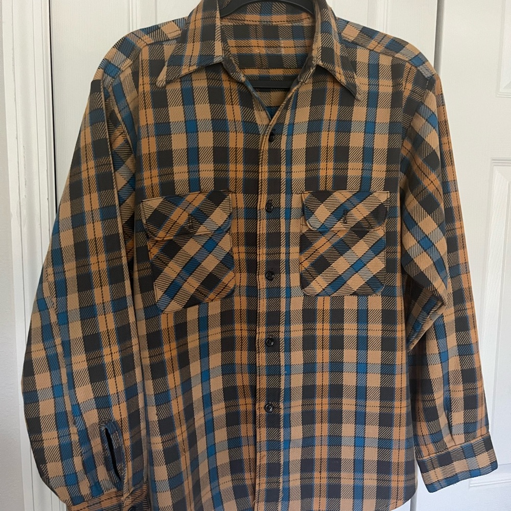 Vintage Plaid Button-Up Shirt